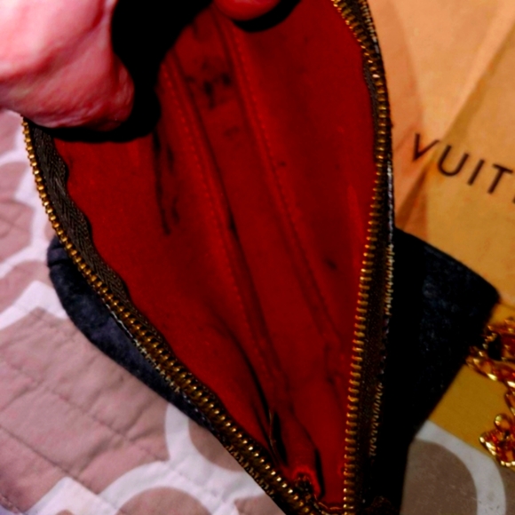 Louis Vuitton Mini Damier Pochette DATE STAMPED SP0042 w/COA - Picture 10 of 15